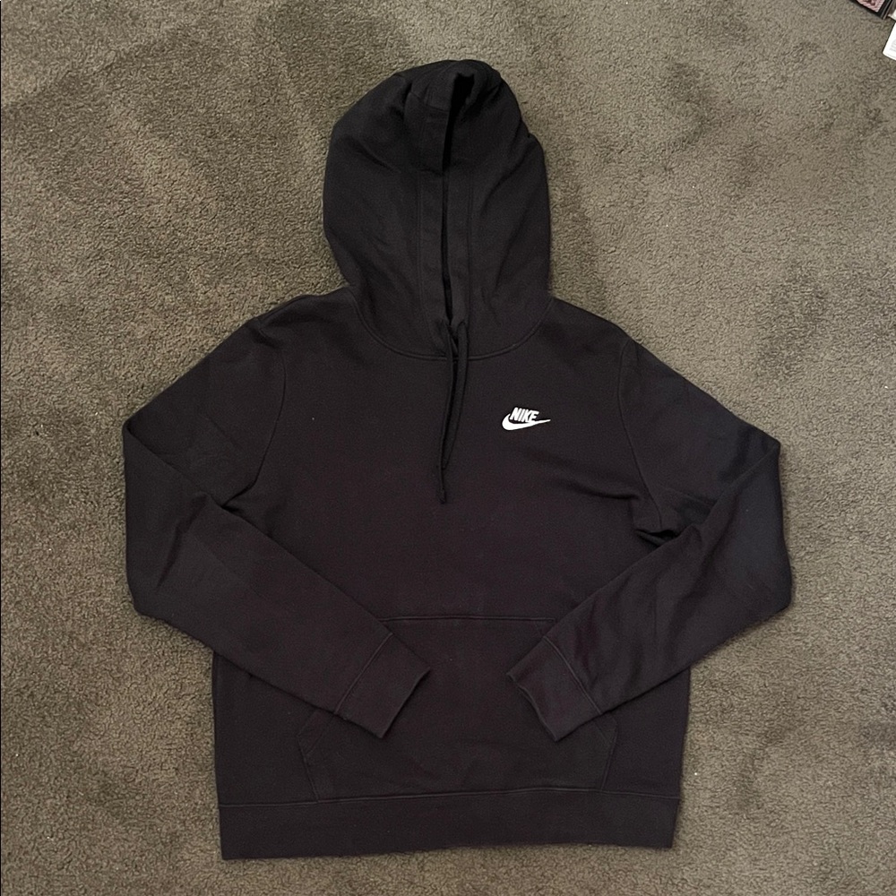 Nike Men's Hoodie in Black with White Logo